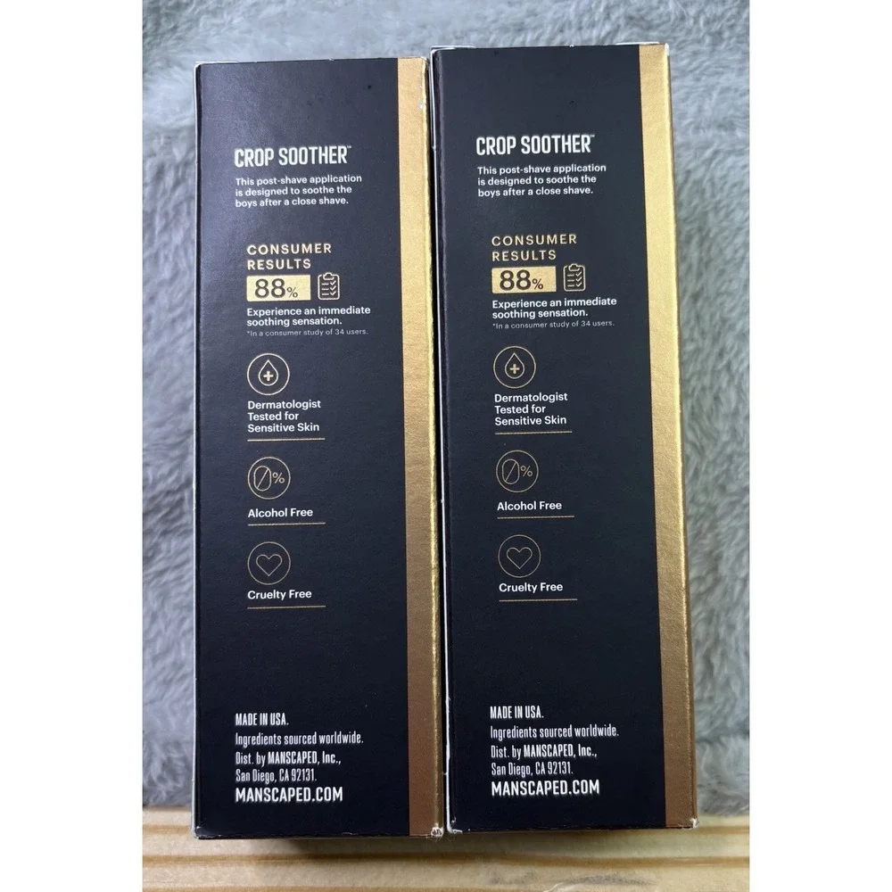 MANSCAPED Crop Soother Ball Aftershave Lotion 2oz Advanced Groin Care Lot‎ Of 2